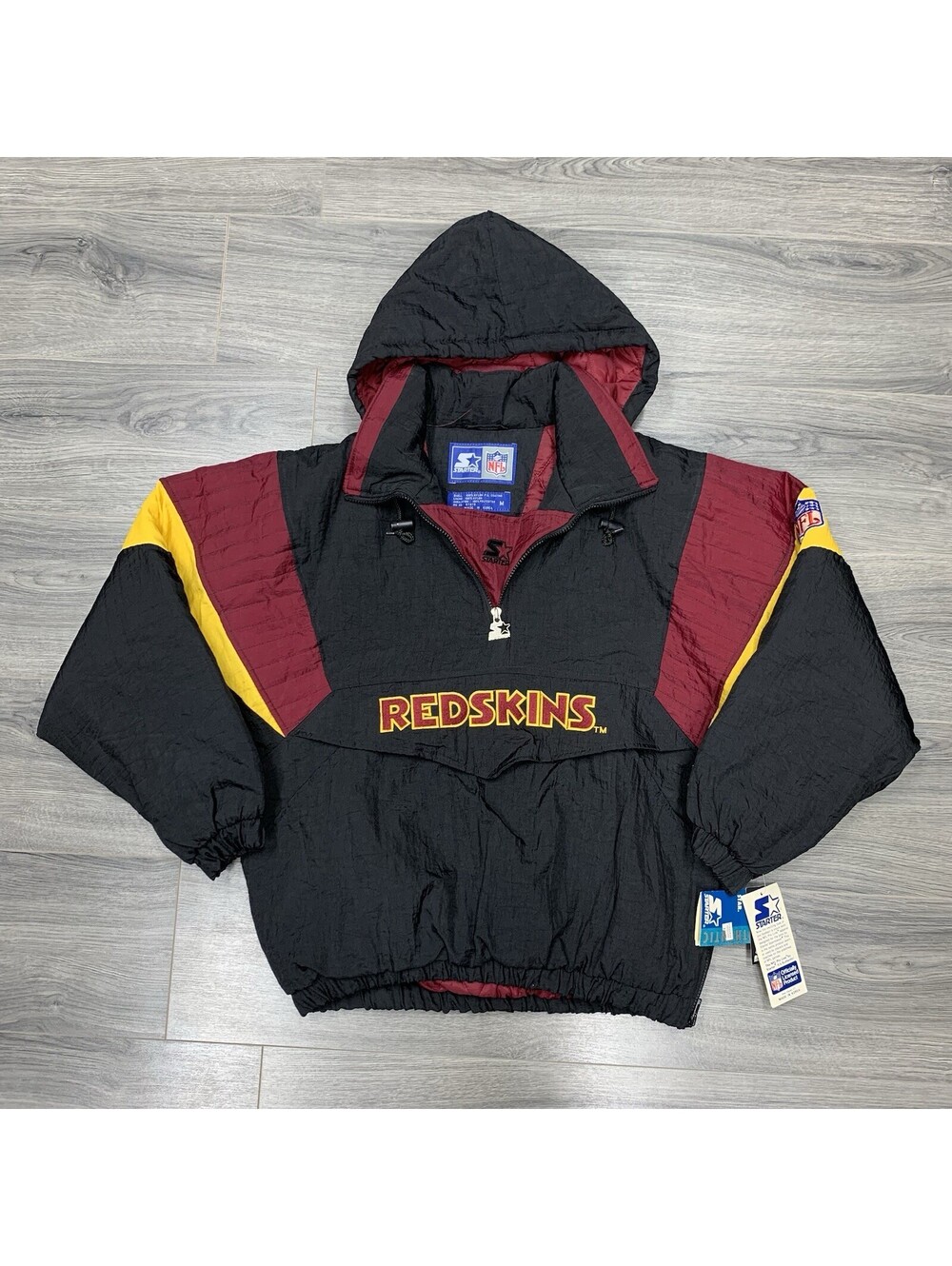 Vintage 1990S Starter Washington Redskins NWT Jacket Medium Rare Men’s Black